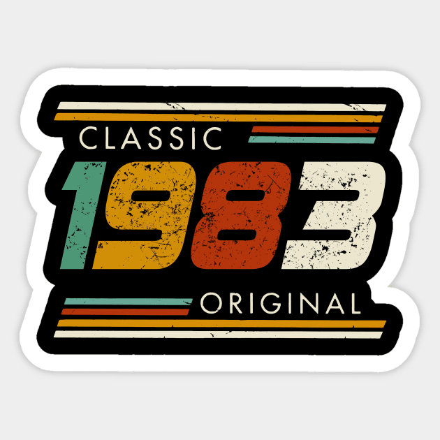 Classic 1983 Original Vintage Sticker by Kontjo